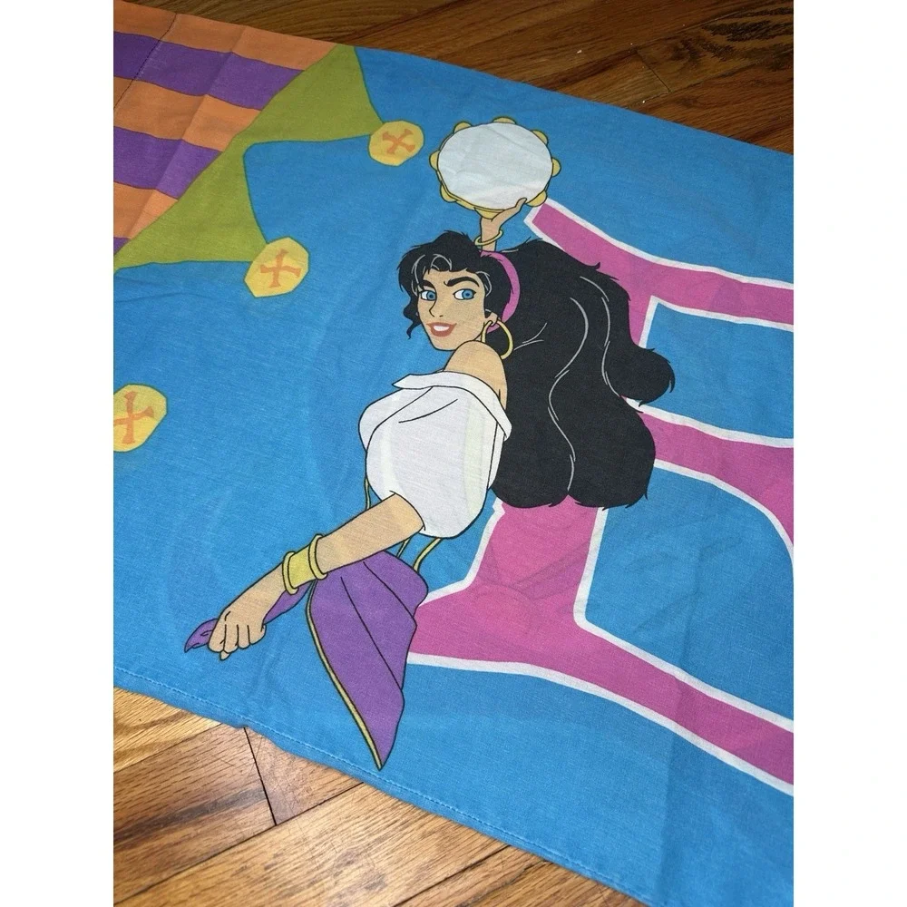 Vintage‎ Disney The Hunchback of Notre Dame Pillowcase Esmeralda Quasimodo